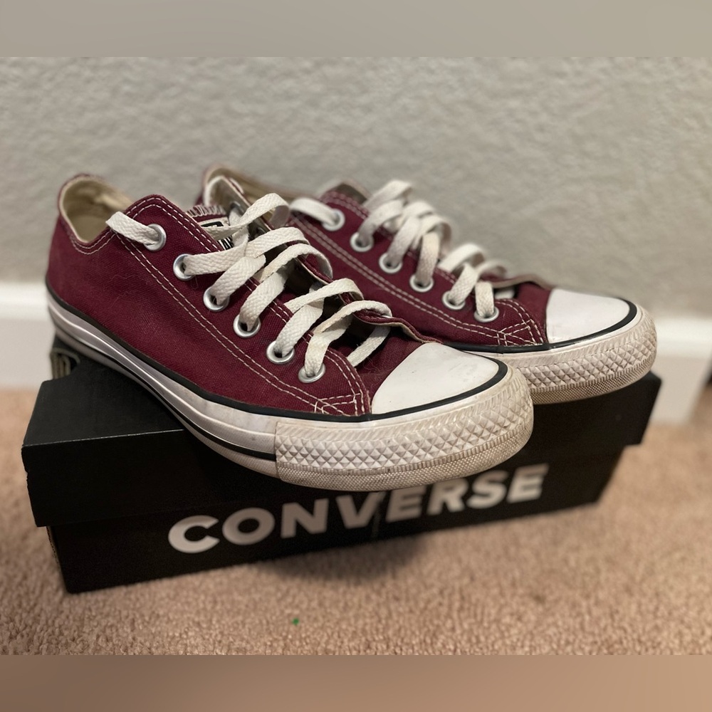 Maroon Converse